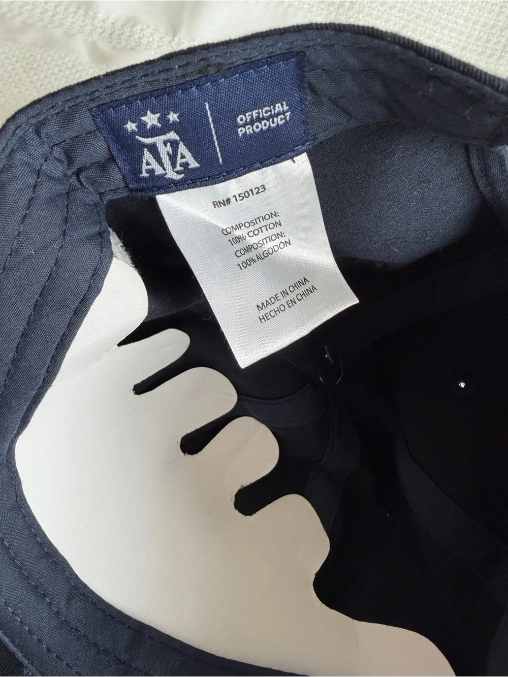Lionel Messi #10 Embroidered Navy Cotton Cap - Official Argentina Association